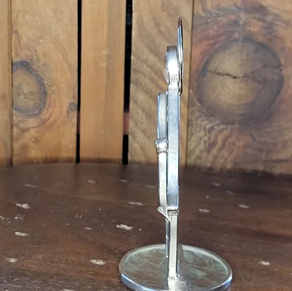 Blue and Silver Stained Glass Angel Figurine - Picture 8 of 10